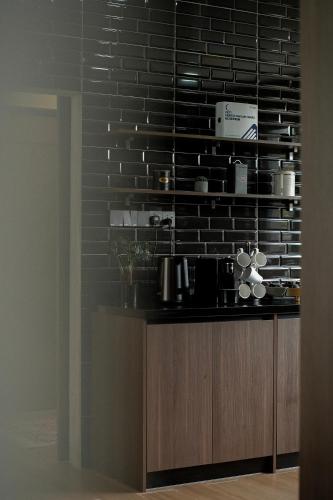 Кухня или мини-кухня в Katsetiu Villas
