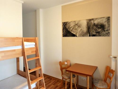 Katil atau katil-katil dalam bilik di Ruhiges Appartement in Strandnaehe in Wohlenberg, Deutschland