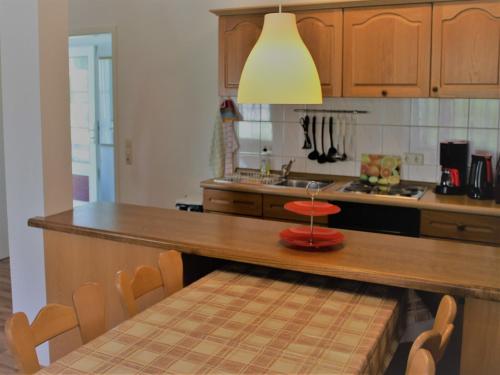 Dapur atau dapur kecil di Ruhiges Appartement in Strandnaehe in Wohlenberg, Deutschland