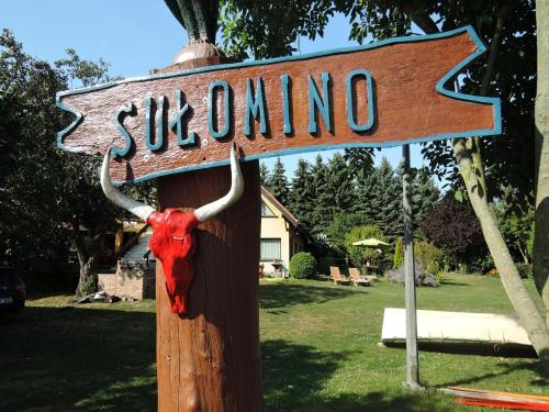 a sign with horns and a sign that says subino at Holiday appartment, Sulomino 100 qm, 2 rooms, 4 persons, type C in Sułomino