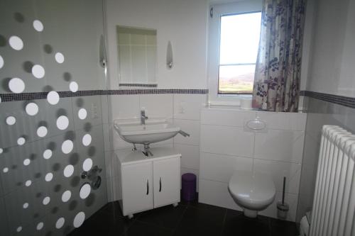 a bathroom with a sink and a toilet at Seewiese 01 Seeblick mit Hochschwarzwald-Card in Titisee-Neustadt