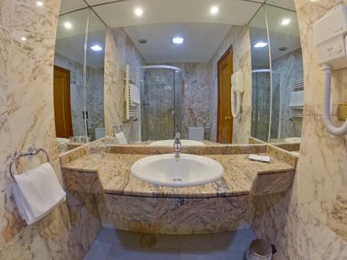 Koupelna v ubytování Hotel Diana Centro Ciudad