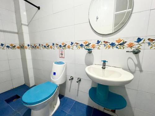 Koupelna v ubytování Apartamentos Manatwar