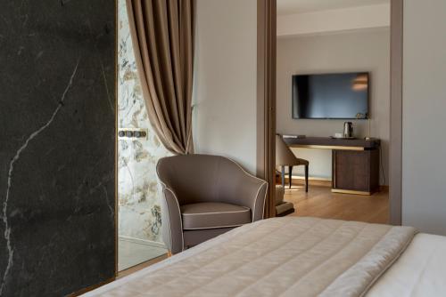 TV a/nebo společenská místnost v ubytování Hotel St.Mauritius