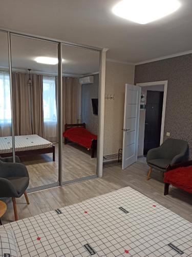 Posezení v ubytování Квартира біля парку Софіївка