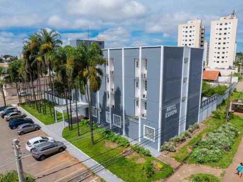 an aerial view of a building in a city at Europa Hotel Brasília by Bsb Inn in Taguatinga