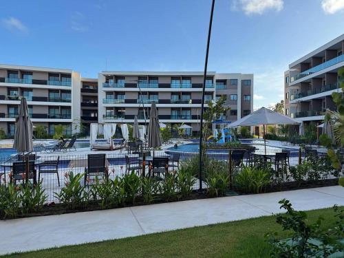 Bygningen som lejlighedshotellet ligger i