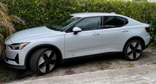 a white car parked on the side of a street at Beautiful suite in the best location in Miami! in Miami