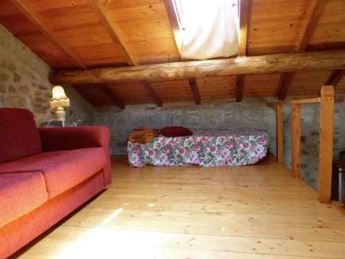 Χώρος καθιστικού στο Cottage in Casoli near Ski Slopes