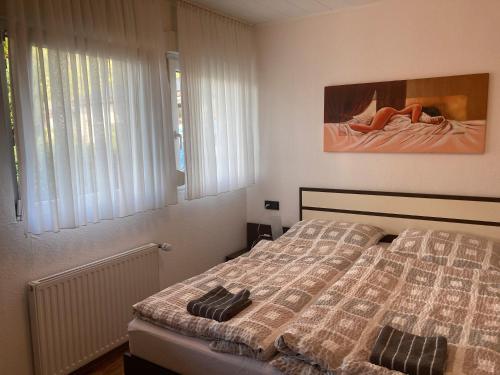 Ένα ή περισσότερα κρεβάτια σε δωμάτιο στο Ferienhaus Bianca