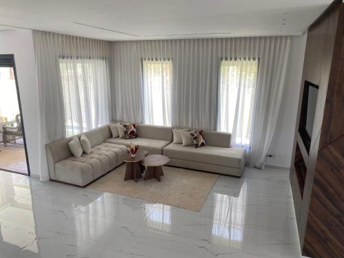 Χώρος καθιστικού στο Villa Dounia Nuova