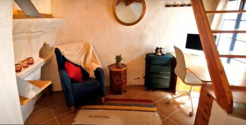 Ruang duduk di Beautiful Rustic House