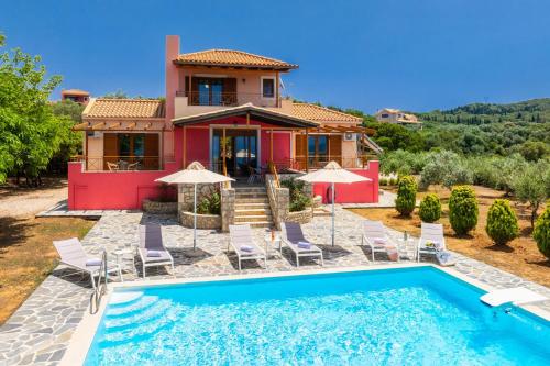 Πισίνα στο ή κοντά στο Villa Aetos