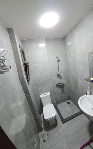 a bathroom with a toilet and a sink at portosaid chelat-portsaid in `Ezbet Shalabi el-Rûdi