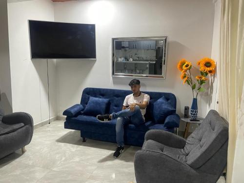 Posezení v ubytování excelente apartamento en Alvarado Tolima