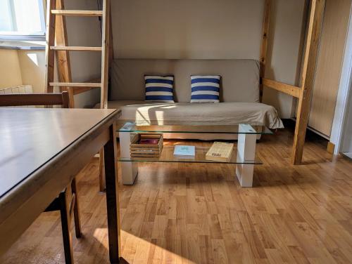 Χώρος καθιστικού στο Studio Dinard vue mer