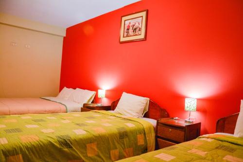 Ένα ή περισσότερα κρεβάτια σε δωμάτιο στο Samaykuy Bed and Breakfast