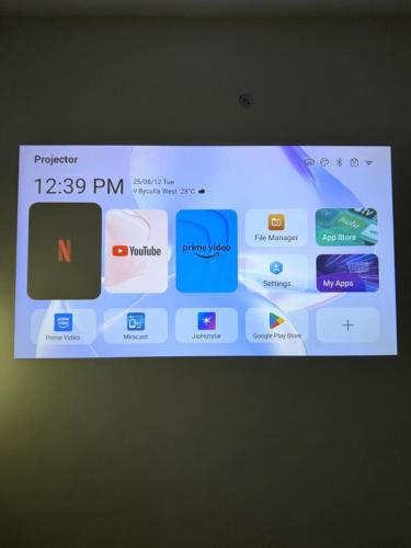a television screen with a bunch of different apps at Shiv Homestay in Lucknow