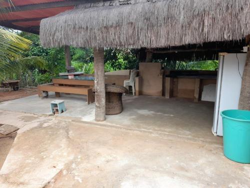 Ein Patio oder anderer Außenbereich in der Unterkunft Casa de praia em barra grande