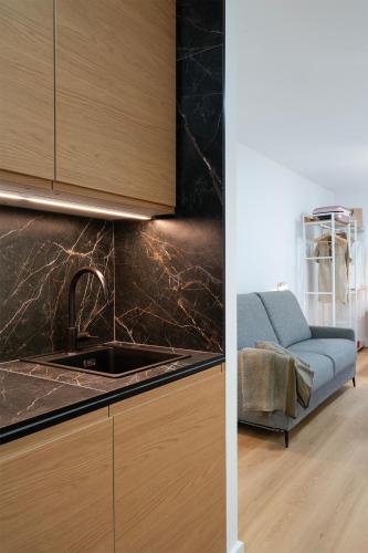 Χώρος καθιστικού στο Apartamentos Lang