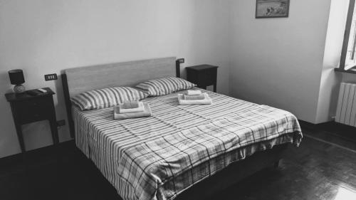 Ένα ή περισσότερα κρεβάτια σε δωμάτιο στο Crespi Apartments Six