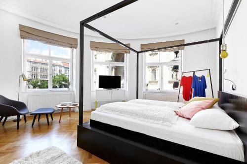 Posteľ alebo postele v izbe v ubytovaní The Magazine Hotel