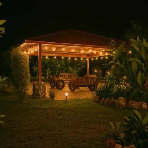 Jardín al aire libre en La Quinta de Andrés