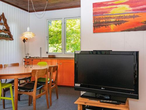 Μια τηλεόραση ή/και κέντρο ψυχαγωγίας στο 4 person holiday home in Ans By-By Traum