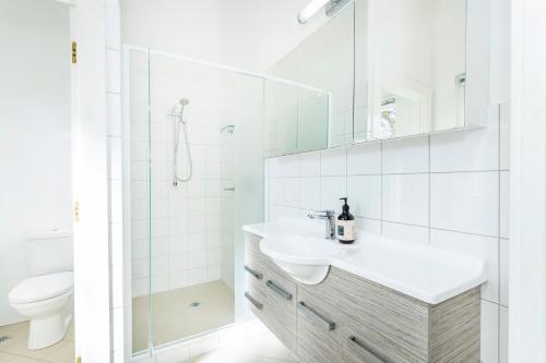 Ένα μπάνιο στο The Federation Cottage