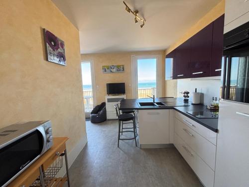 Studio 4 pers sur remblai face plage - FR-1-197-634
