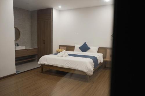 Cama o camas de una habitación en Homestay 22 Độ Dốc