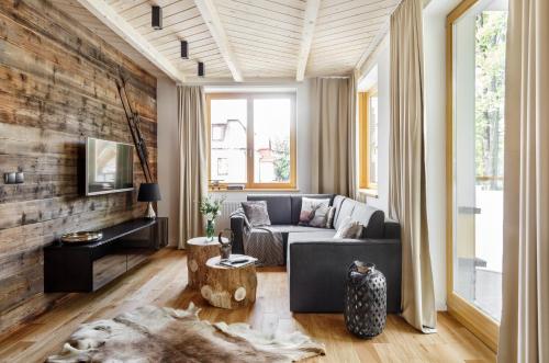 Posedenie v ubytovaní udanypobyt Apartamenty Dranica