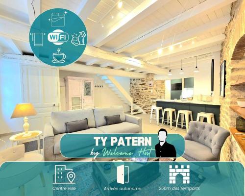 Ty Patern, Maison 17ᵉ rénovée calme, centre Vannes