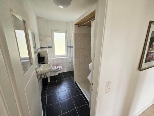 a bathroom with a sink and a toilet at Sun-drenched Apartment in Gondenbrett in Gondenbrett