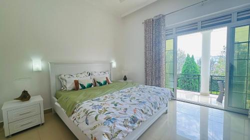 Postel nebo postele na pokoji v ubytování Cozy villa