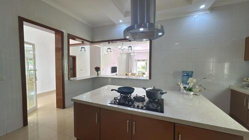 Kuchyň nebo kuchyňský kout v ubytování Cozy villa