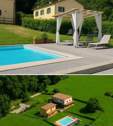 Bazén v ubytování Agriturismo La Burraia vicino a San Gimignano-Air conditioning-EV wallbox nebo v jeho okolí