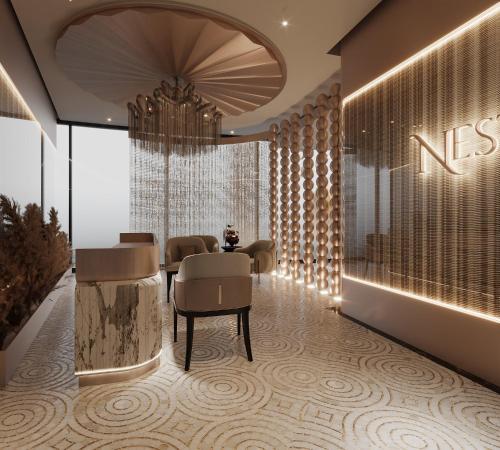 Гостиная зона в Ciel Dubai Marina, Vignette Collection by IHG