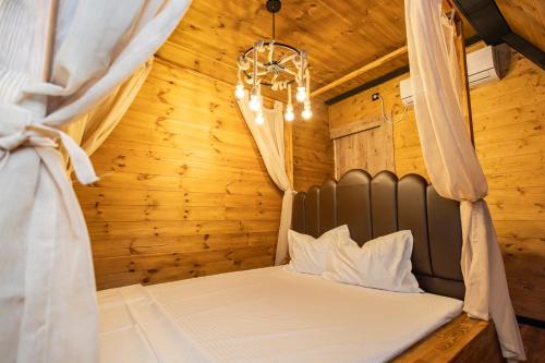 Postel nebo postele na pokoji v ubytování Cabane Masaya Aframe