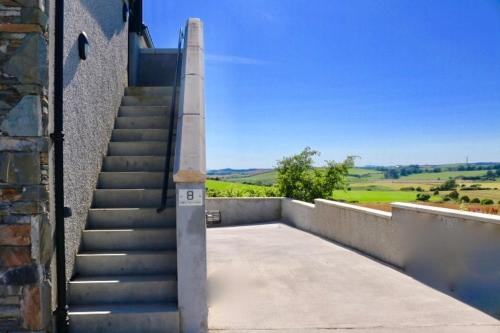 a set of stairs leading up to a building at Little Twin View in Portaferry