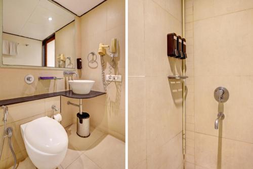 Salle de bains dans l'établissement Airport Hotel King'S