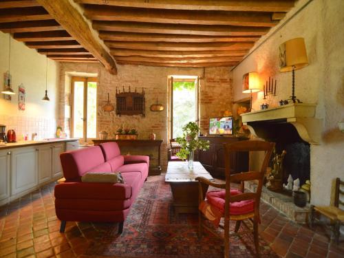 Mansion in Champvert with Pond View Terrace