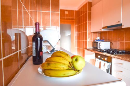 Dapur atau dapur kecil di CC Rooms Porto