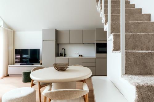 Kuchyň nebo kuchyňský kout v ubytování Chalet Eau Vive Mase