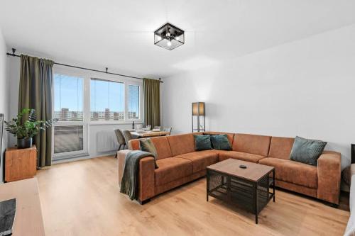 City Glow Apartment with Balcony