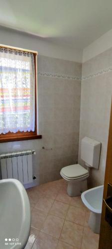 Koupelna v ubytování Casarenza a Camporosso