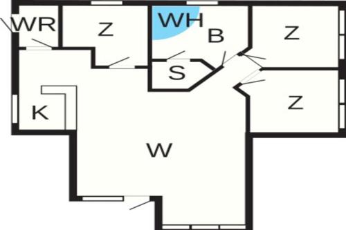 a block diagram of a house with the flowmetry at Tranquil Retreat in Klitmoller - By Traum Ferienwohnungen in Klitmøller