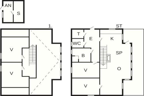 Κάτοψη του 8 person holiday home in VEVANG-By Traum