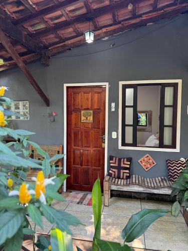 Ruang duduk di Apartamentos Ouro Verde
