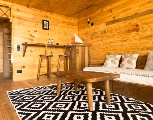 Posezení v ubytování Seaside Eco Bungalow